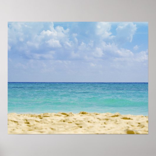 Poster Mexique, Playa Del Carmen, paysage marin 4 (Devant)