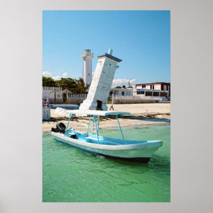 Poster Mexique Puerto Morelos