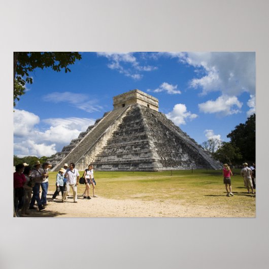 Poster Mexique, Quintana Roo, près de Cancun, Chichen 4 (Devant)