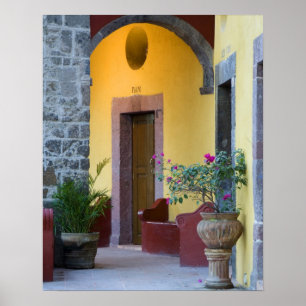 Poster Mexique, San Miguel de Allende, entrée d'Archway