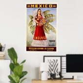Poster Mexique Tehuantepec (Bureau à domicile)
