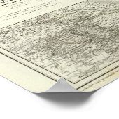 Poster Mexique, Texas, Californie, C Amérique (Coin)