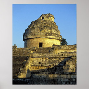Poster Mexique, Yucatan. Caracol: astronomique