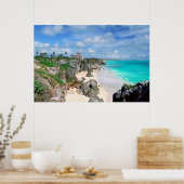 Poster Mexique, Yucatan, Péninsule, Ruines De Tulum, Maya (Cuisine)