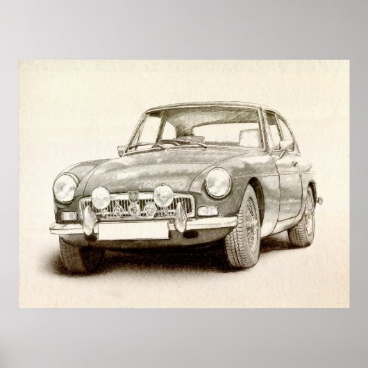 Poster MG MGB MkII (Devant)