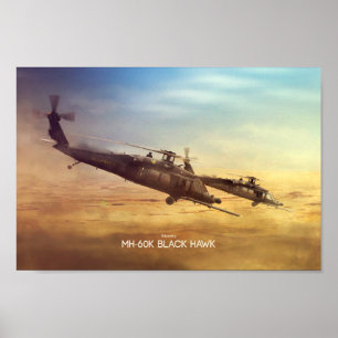 Poster MH-60K Faucon noir