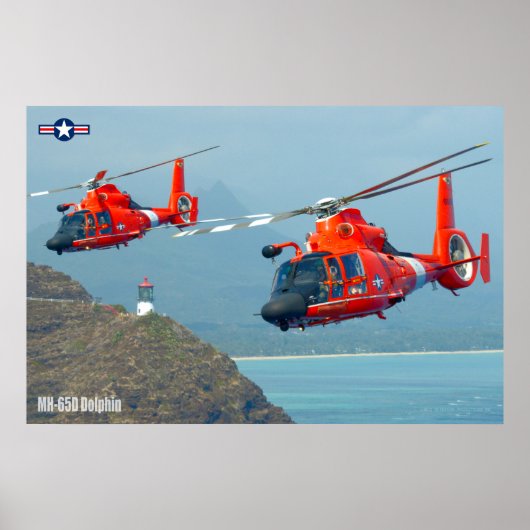 POSTER MH-65D DAUPHIN (Devant)