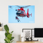 POSTER MH-65D DAUPHIN (Bureau à domicile)