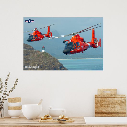POSTER MH-65D DOLPHIN (Cuisine)