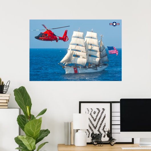 POSTER MH-65D DOLPHIN (Bureau à domicile)
