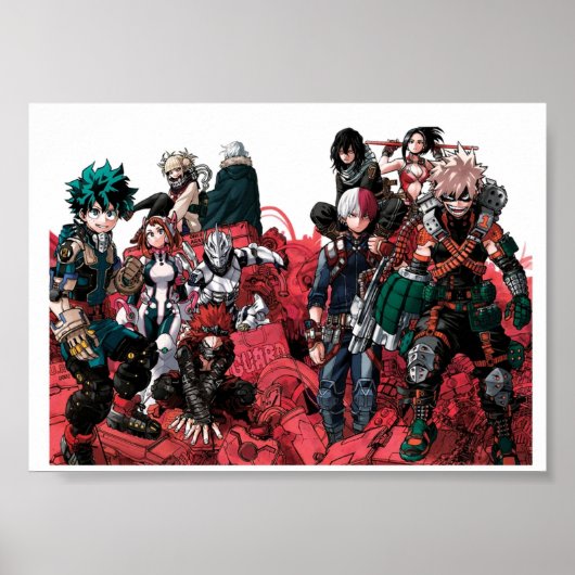 Poster MHA Chapitre 254 Étalage de couleurs (Devant)