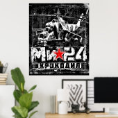 Poster Mi-24 gros hélicoptère soviétique (Bureau à domicile)