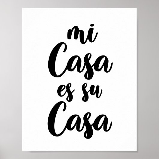 Poster Mi casa es su casa (Devant)