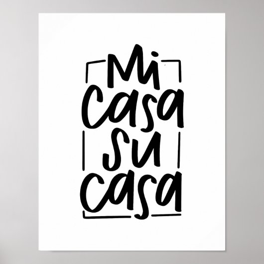 Poster Mi Casa Su Casa (Devant)