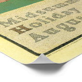 Poster Mi-été du siècle Août, Maxfield Parrish (Coin)