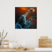 Poster Mi-Infrarouge Les Piliers De La Création. (Cuisine)