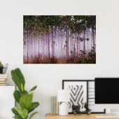 Poster Mi parmi les pins au lever du soleil, Everglades (Bureau à domicile)