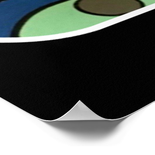 Poster Mi-siècle Abstraite de papillon peinture sur (Coin)