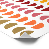 Poster Mi-siècle Art moderne Art géométrique Retro les an (Coin)