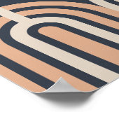 Poster Mi-siècle Art Moderne Mur. (Coin)