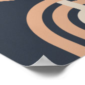 Poster Mi-siècle Art Moderne Mur. (Coin)