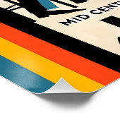 Poster Mi siècle Jazz Age HepCat Chat Noir (Coin)