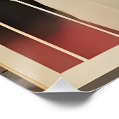 Poster Mi-siècle Méditation Art Moderne (Coin)