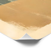 Poster Mi-siècle Moderne 1 Olive Martini Peinture (Coin)