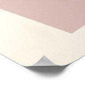 Poster Mi-siècle moderne Fern Silhouette Brown et beige (Coin)