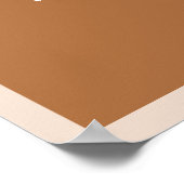 Poster MIA Arched Boho Terracotta Mariage Bienvenue (Coin)