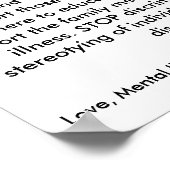 Poster MIA, Sensibilisation aux maladies mentales, Maladi (Coin)