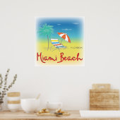 Poster Miami Beach, FL Chair (Cuisine)
