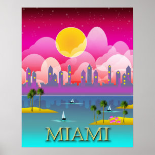 Poster Miami Beach Floride