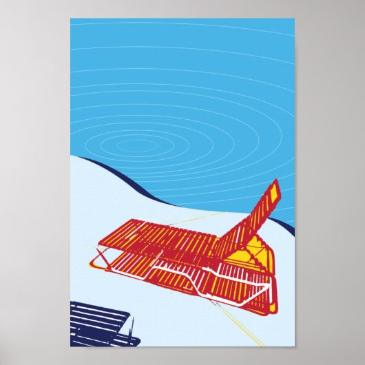 Poster Miami Beach Lounge Pool (Voorkant)