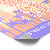 Poster Miami Beach, Miami Travel Art, Preppy Room, Pastel (Coin)