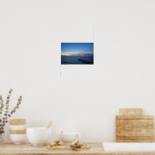 Poster Miami Beach Ocean Sunrise Blue Ocean Paysage (Cuisine)