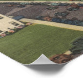 Poster Miami, FL - Ocean Drive et Lummus Park (Coin)