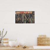 Poster Miami, FL - Vue sur Pier 5 City Yacht Club avec/ (Cuisine)