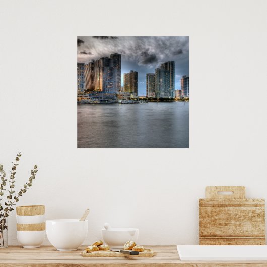 Poster Miami, Floride (Cuisine)