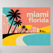 Poster Miami Floride (Devant)