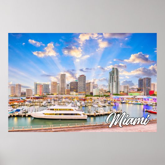Poster Miami, Floride, États-Unis (Devant)
