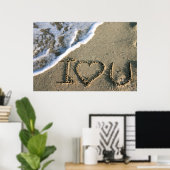 Poster Miami, Floride, États-Unis. Je t'aime (Bureau à domicile)