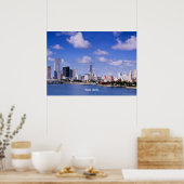 Poster Miami, Floride Skyline (Cuisine)