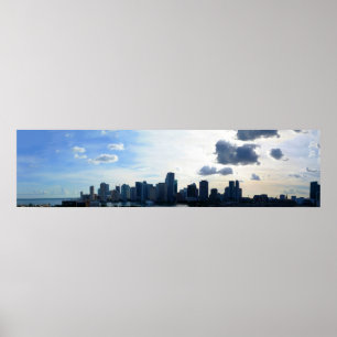 Poster Miami, Floride Skyline