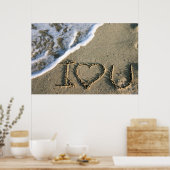 Poster Miami, Floride, USA. Je t'aime (Cuisine)