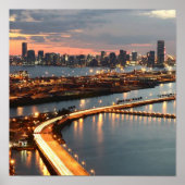 Poster Miami Skyline (Devant)