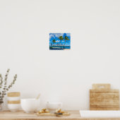 Poster Miami South Beach Floride Aquarelle (Cuisine)