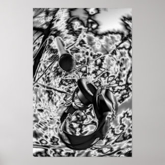 Poster Mic Et Casque