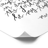 Poster Micah 7:8 Texte de la Bible manuscrit Imprimer (Coin)