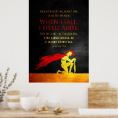 Poster Micah 7:8 Verset de la Bible (Cuisine)